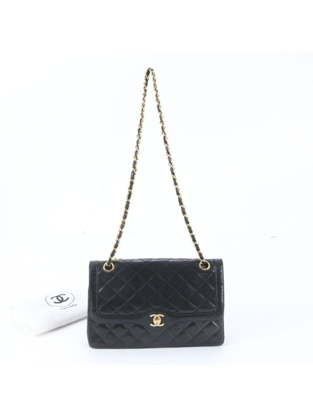 Chanel Limited Edition Quilted Double Flap Leather 2-Way Shoulder Bag